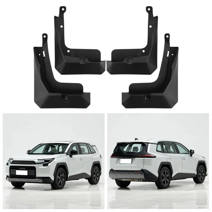 4 Piece Mudguards for Toyota RAV4 (2026+) Black Wheel Arch Protectors