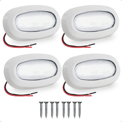 4X Oblong LED Courtesy Lights for Boat Interior