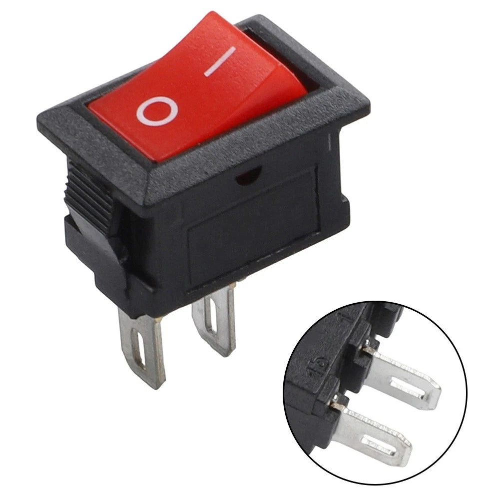 20PCS 2 Pin Rocker Switch ON OFF 125VAC 6A 250VAC for Electrical Projects