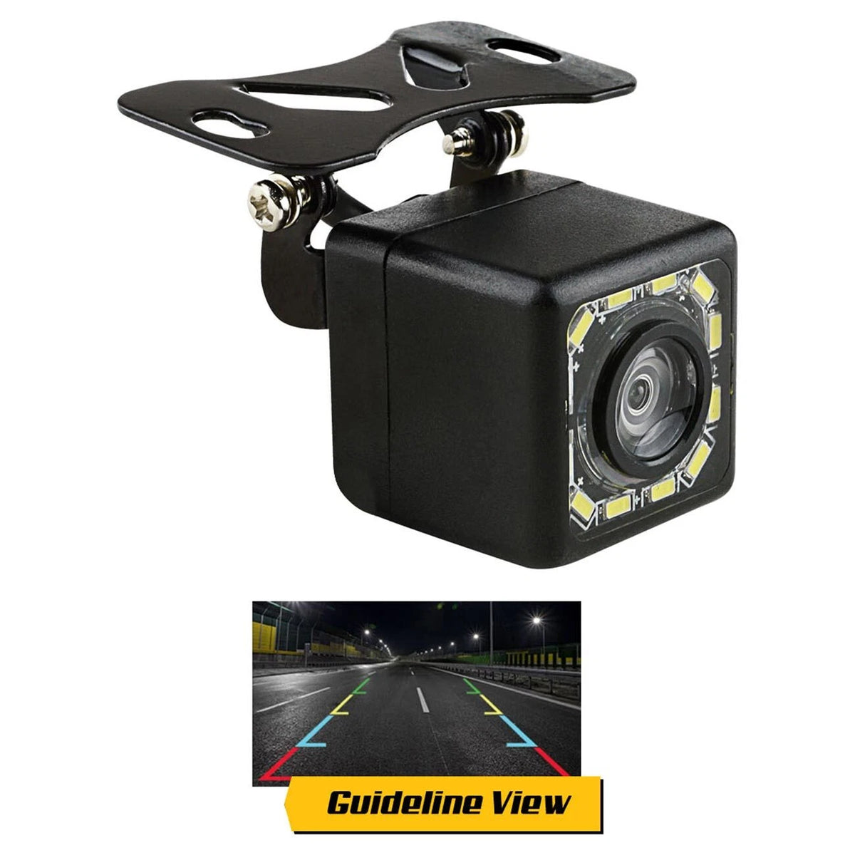 Car Review Camera with 12 LED Lights for Pipeman's Installation Solution