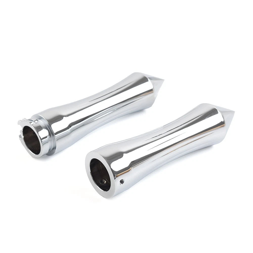 1" Spike Handlebar Hand Grips w/Throttle for Harley Honda Kawasaki