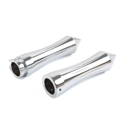 1" Spike Handlebar Hand Grips w/Throttle for Harley Honda Kawasaki
