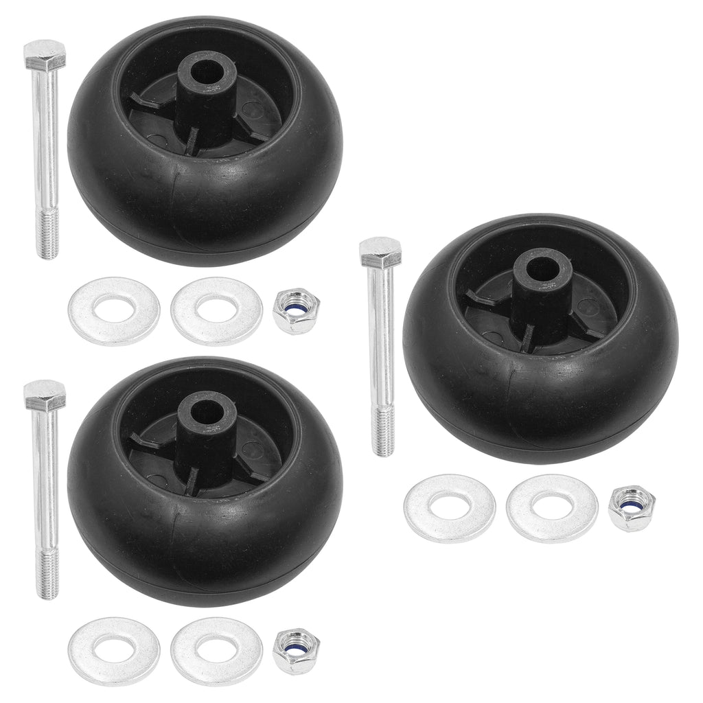 Anti-Scalp Roller Deck Wheel with Bolt Replacement for Hustler Mower (788166P) (1980–1990)