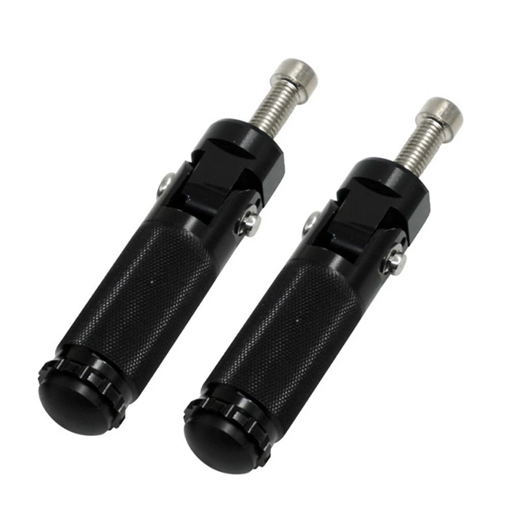 Black CNC Folding Foot Pegs for Universal Motorcycle (All Years)