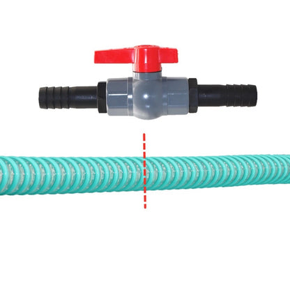 PVC Shut Valve and Hose Connector for Easy Installation (No Tools Required)