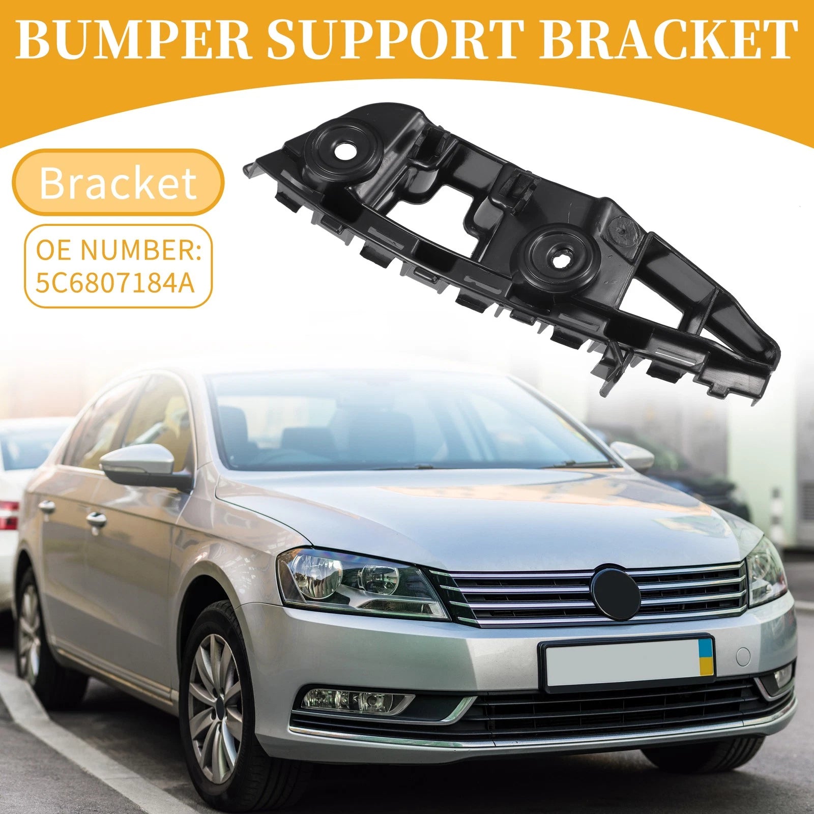 Front RH Bumper Support Bracket Replacement for Volkswagen Jetta (2015–2018)