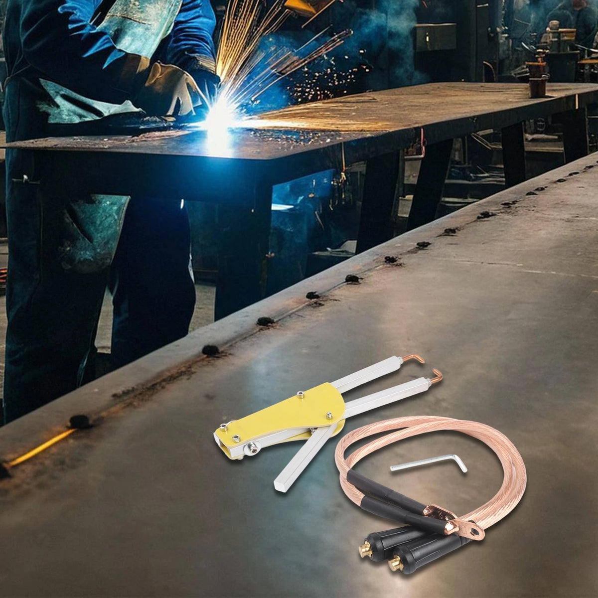 Efficient Spot Welding Tool for Metal Repairs with Adjustable Pressure