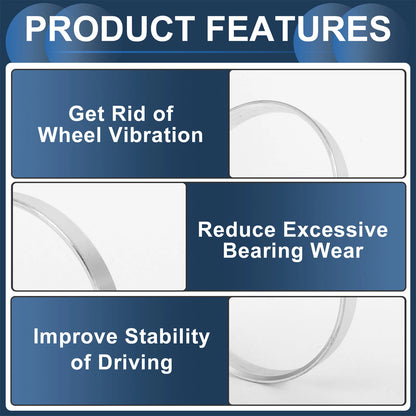 Set of 4 Wheel Hub Centric Rings for Car (OD 78.1mm ID 76.1mm)