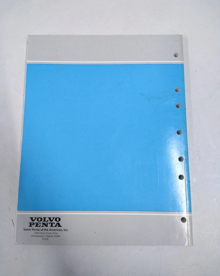 Engine Components Workshop Manual for Volvo Penta HU Models