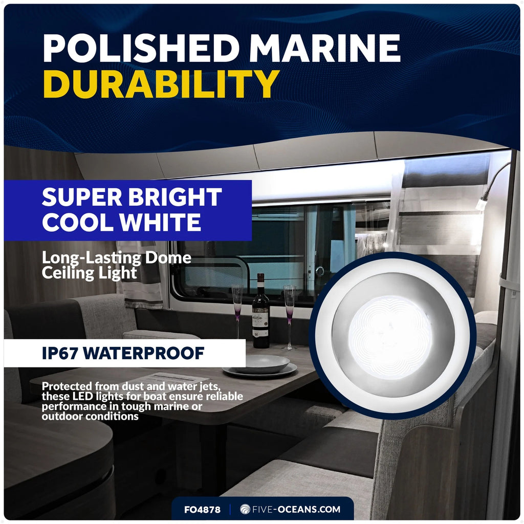 LED Interior Dome Ceiling Light for Five Oceans (12-24V) - FO4876