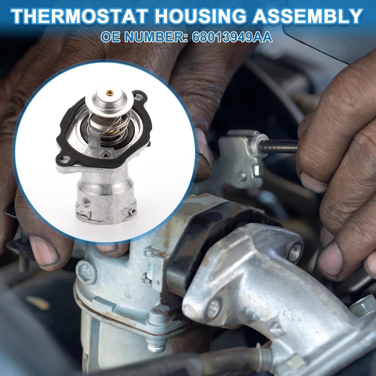 Engine Coolant Thermostat Housing Assembly for Mercedes-Benz CL550 (2007–2011)