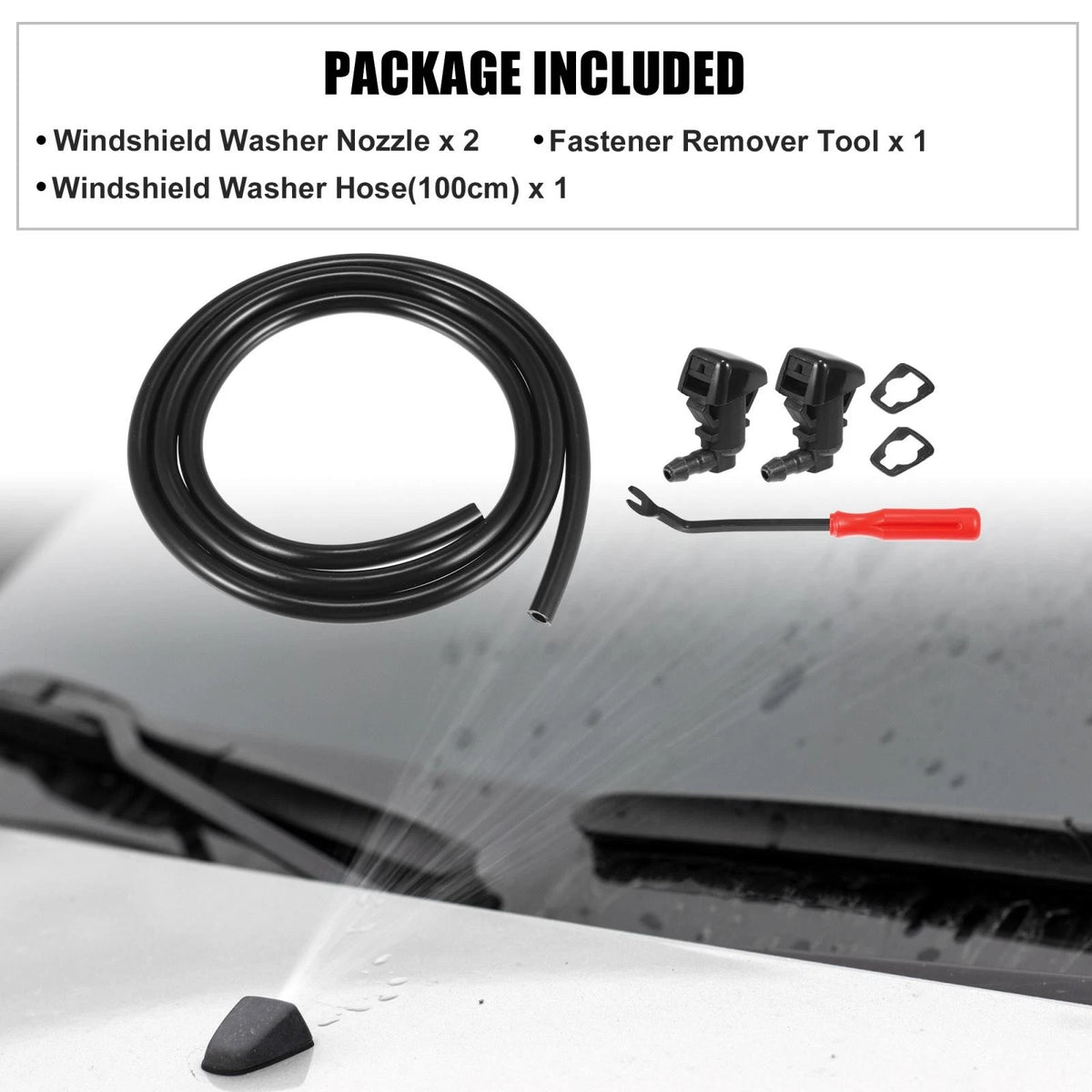6pcs Front Windshield Washer Nozzle Kit for Ford Escape (2008–2012)