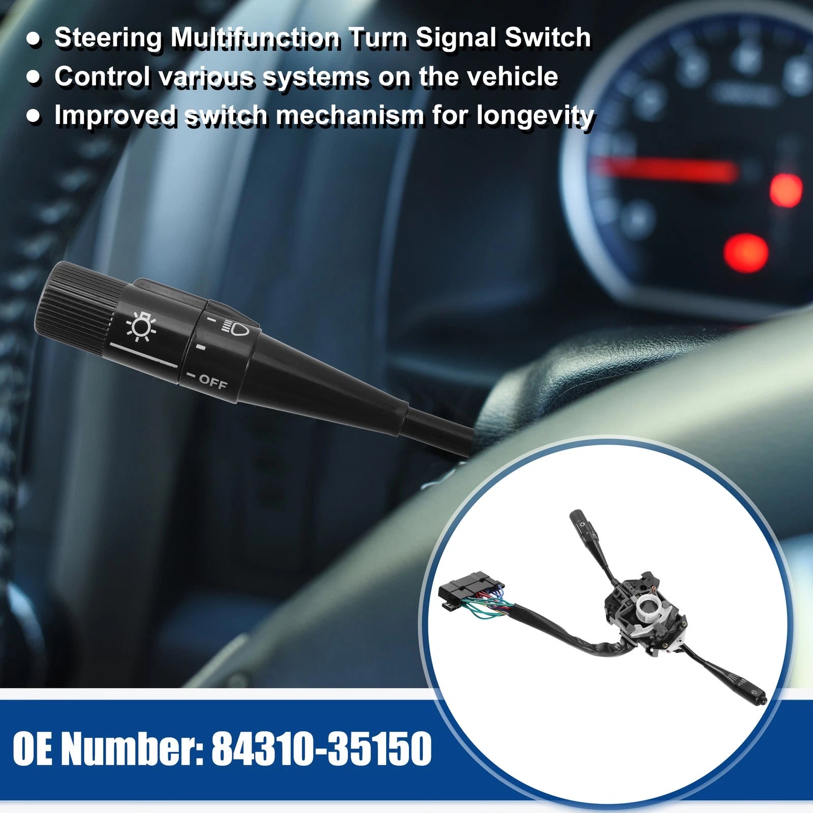 Steering Multifunction Switch for Toyota Truck 2.4L (2005–2015)