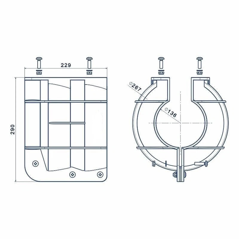 9" Propeller Safety Guard for Mercury Yamaha Johnson Outboards (9.9-20hp)