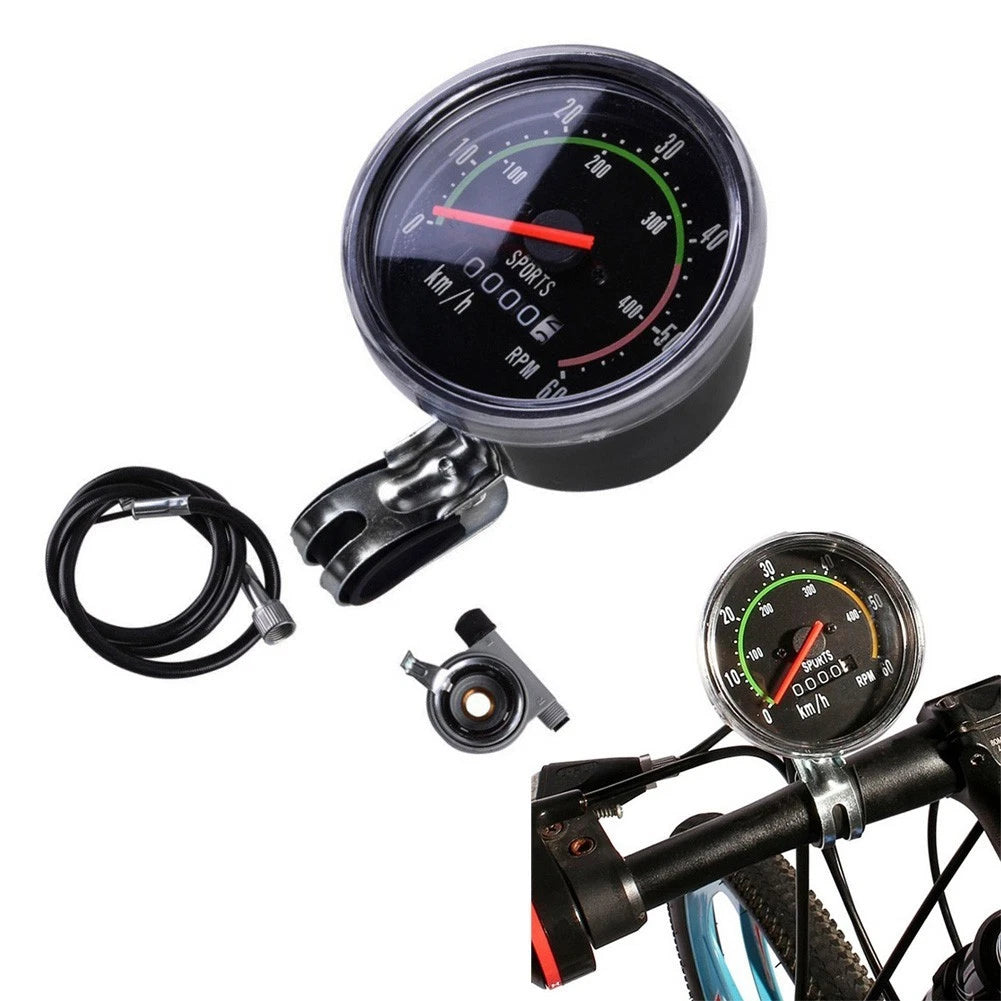 Mechanical Speedometer for Bike (Retro Alloy, 78cm Cable)