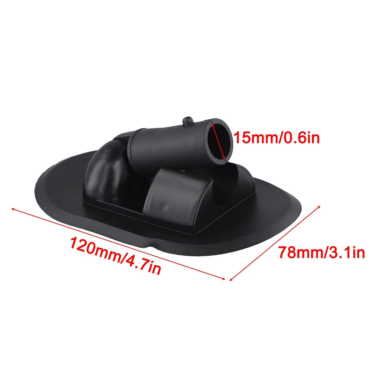 Adjustable Angle PVC Awning Mounting Base for Dinghies and Inflatable Boats