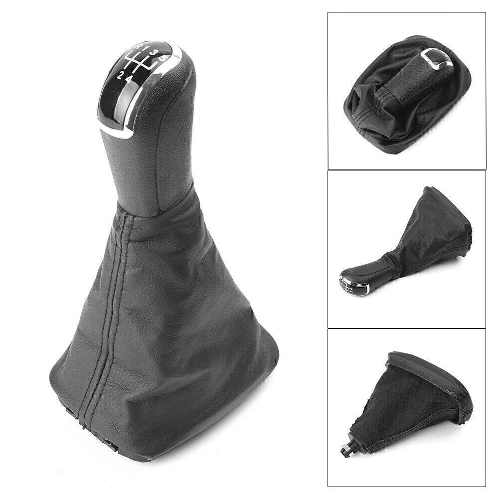 PU Leather Gear Shift Knob for Skoda Fabia (2000–2013)