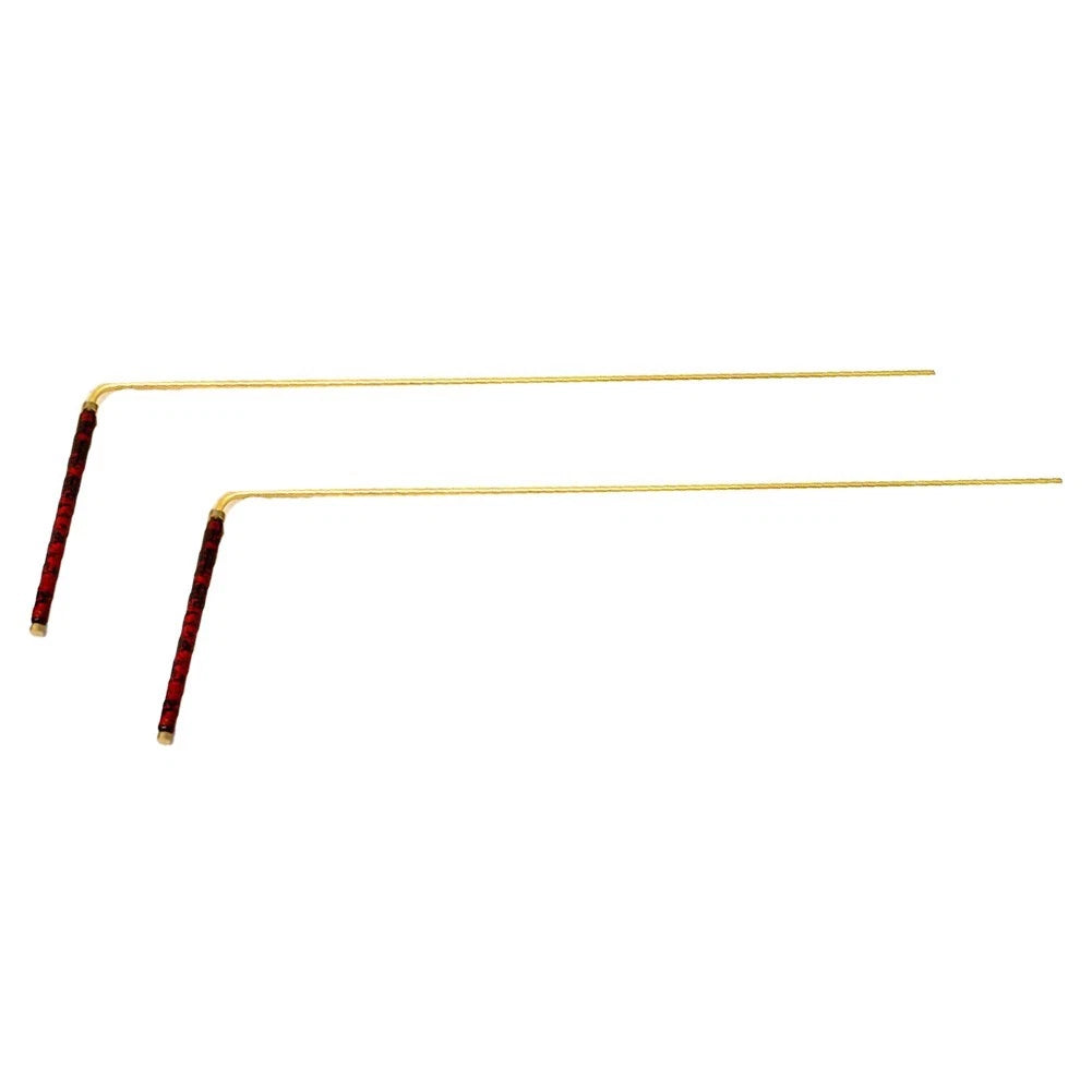 2X Pure Copper Retractable Probe Rods for Water and Treasure Searching