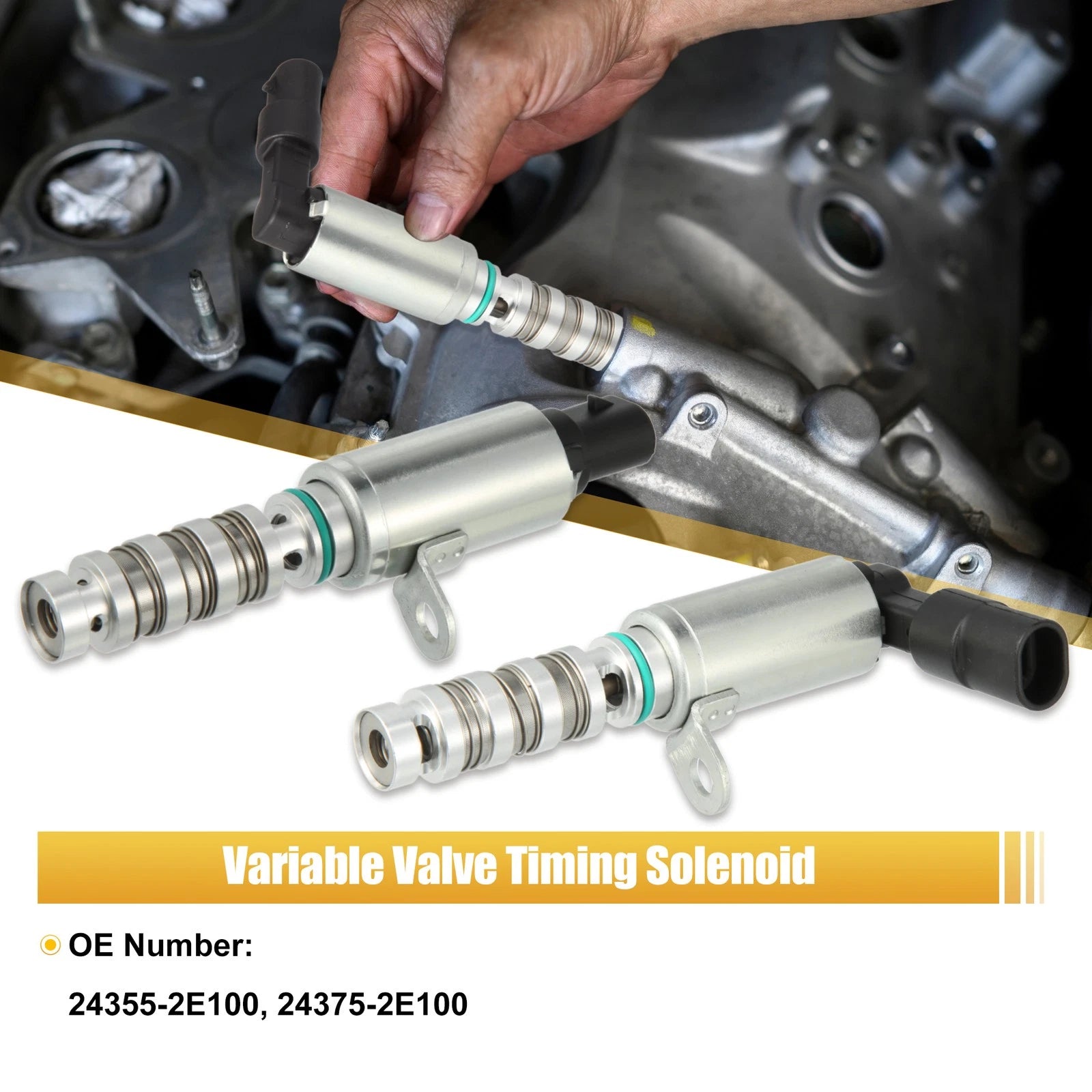 Engine Variable Timing Oil Control Solenoid Kit for Hyundai Kona (2018–2022)