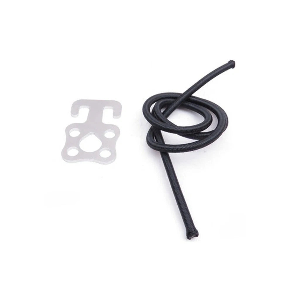 SS316 Scuba Diving Hook Buckle with 5mm Elastic Cord (49, 33, 2mm, 500mm)