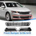 Front Lower Bumper Grille Set for Chevrolet Impala Chrome Silver (2000–2019)