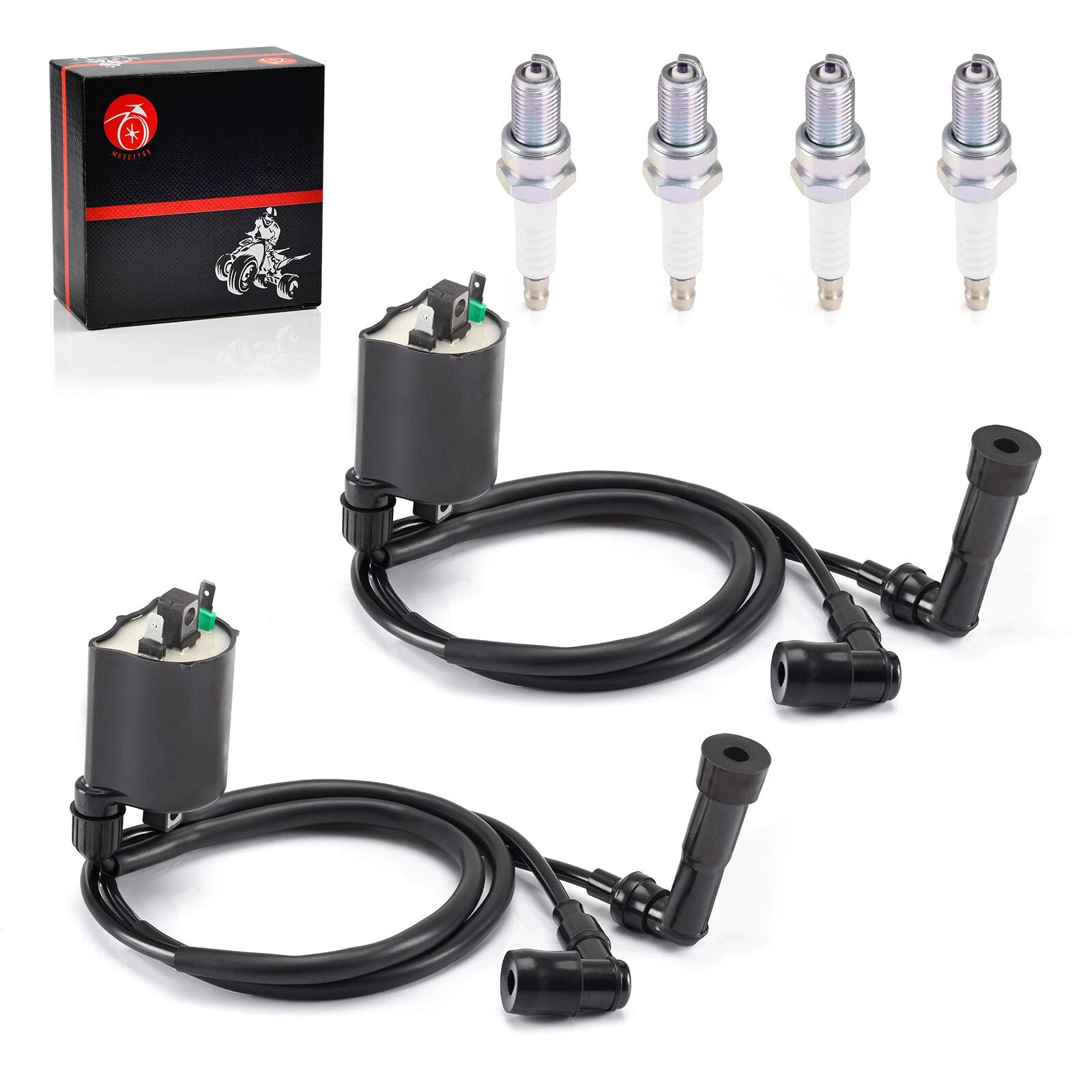 Ignition Coil & Spark Plug for Kawasaki VN1500 Vulcan 1500 Classic (1996–2008)