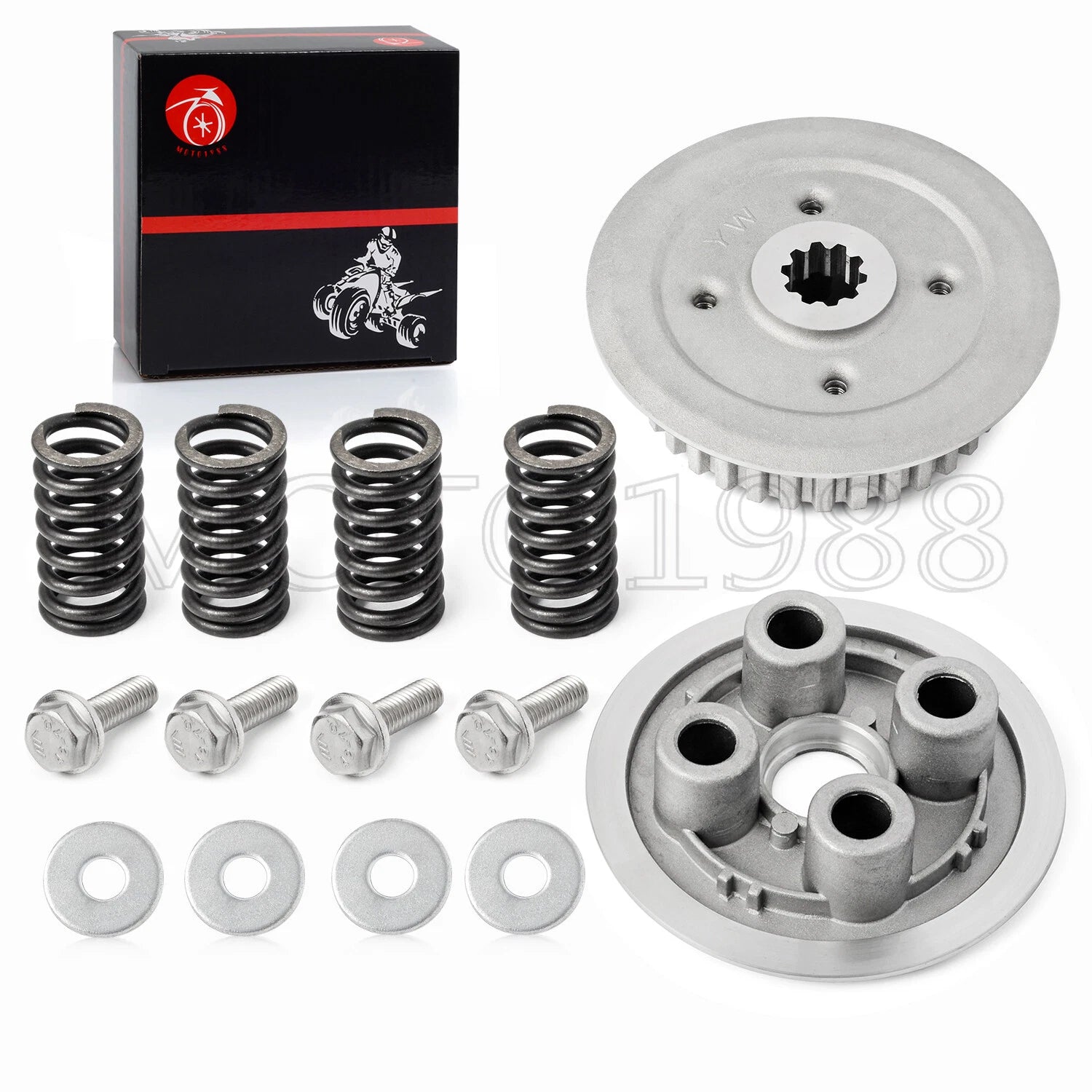 Clutch Center Inner Hub & Pressure Plate for Kawasaki KX80 KX85 KX100 (1998–2021)