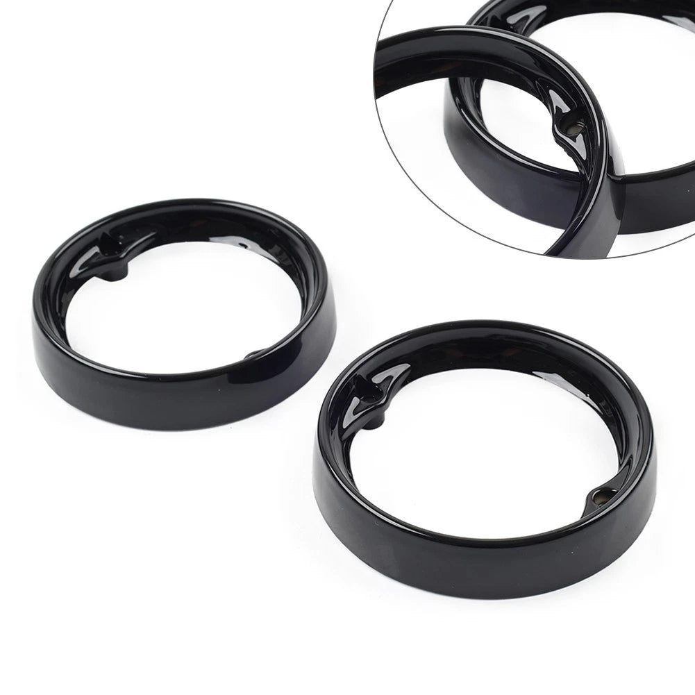 1 Pair Turn Signal BezelsBlackFor Harley Road KingGlideElectra Glide Black