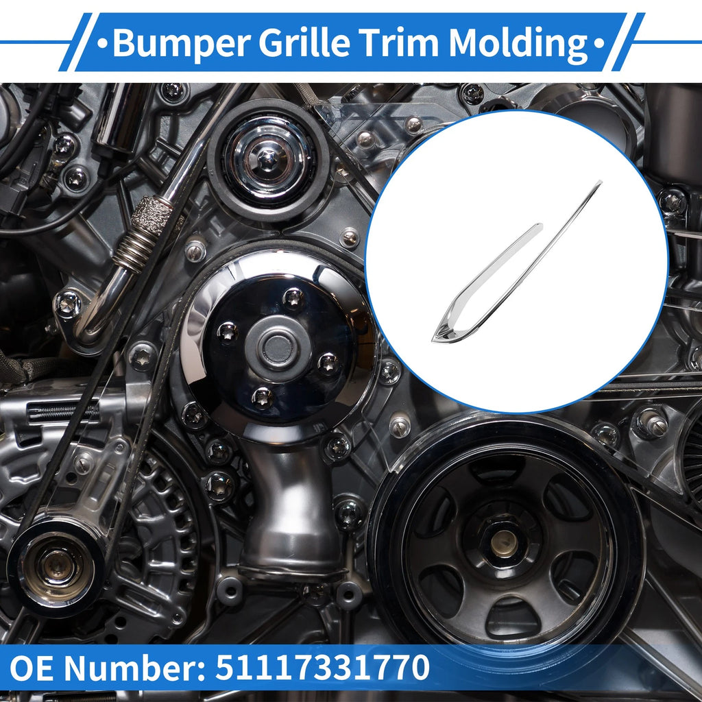 Front Right Bumper Grille Trim for BMW 5 Series (2014–2017)