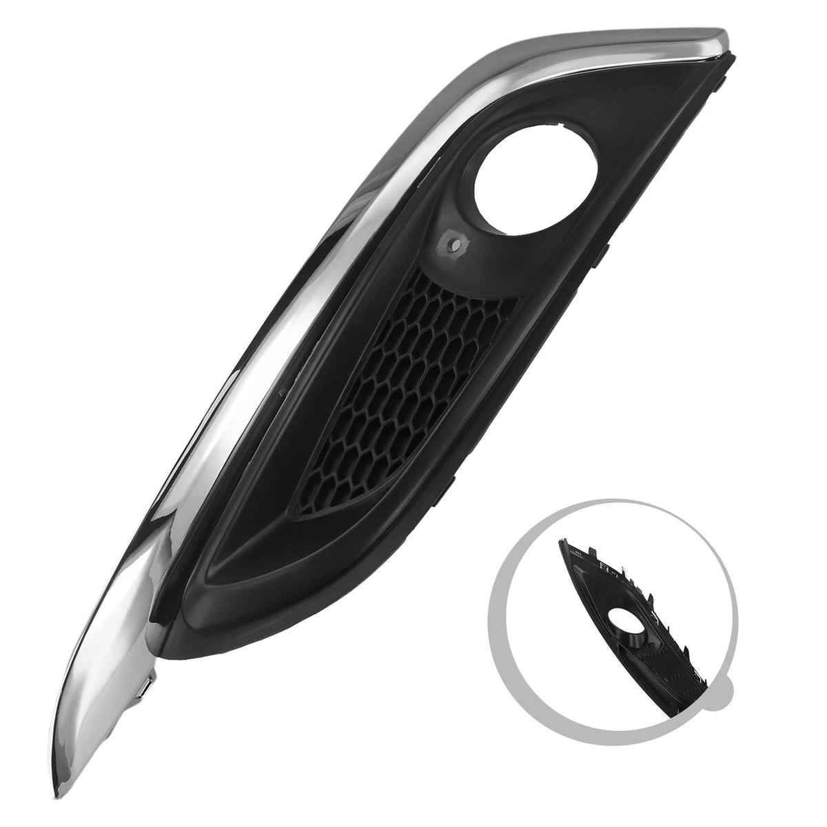 Fog Light Cover for Vauxhall Insignia (2017–2020) Black/Silver