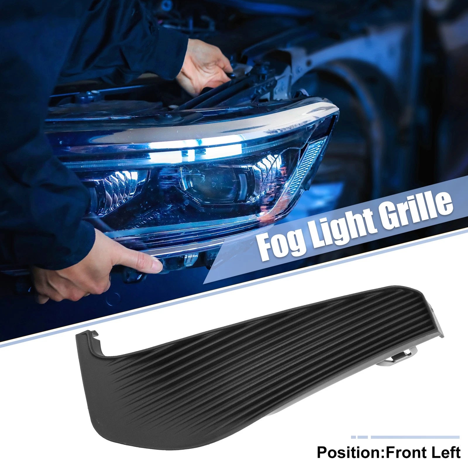 Fog Light Grille Cover Trim Front Left for Chevy Malibu (2016–2018)