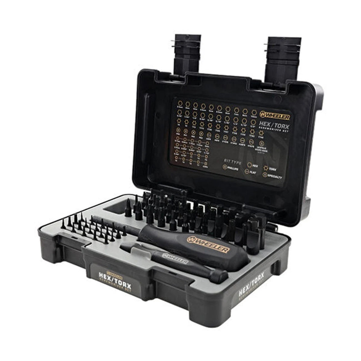65-Piece Screwdriver Bit Set for Wheeler Gunsmithing (Hex/Torx/Phillip/Flat)