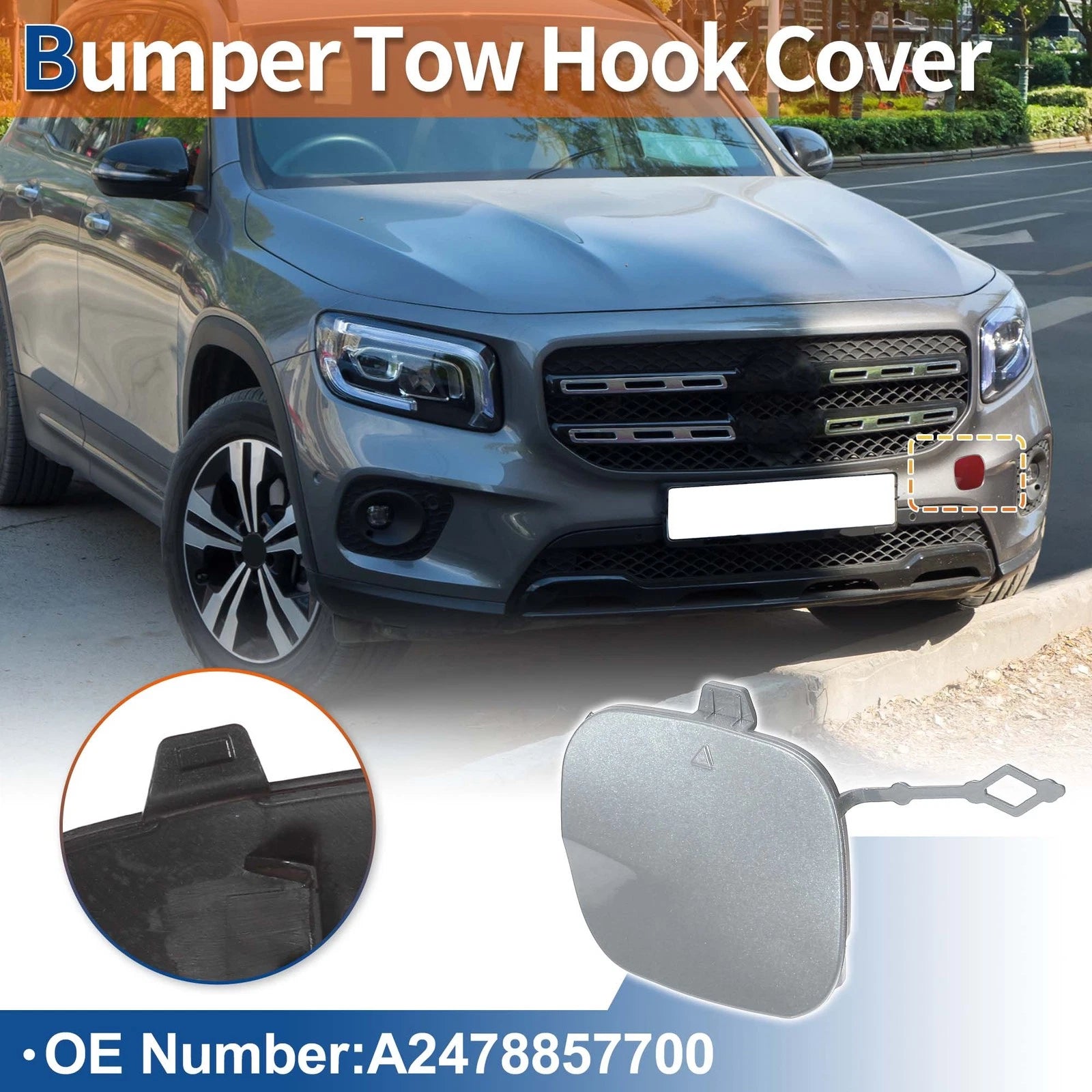 Tow Hook Cover Front for Mercedes GLB X247 (2020–2025)