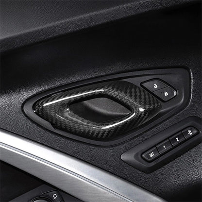 Carbon Fiber Door Handle Panel Cover for Chevrolet Camaro (2016–2023)