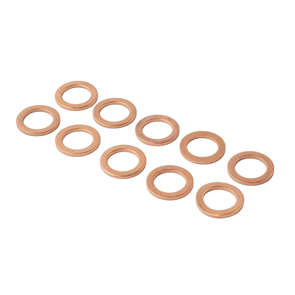 10Pcs M121.5 Copper Oil Drain Plug Gasket Seal Ring for Universal Fit