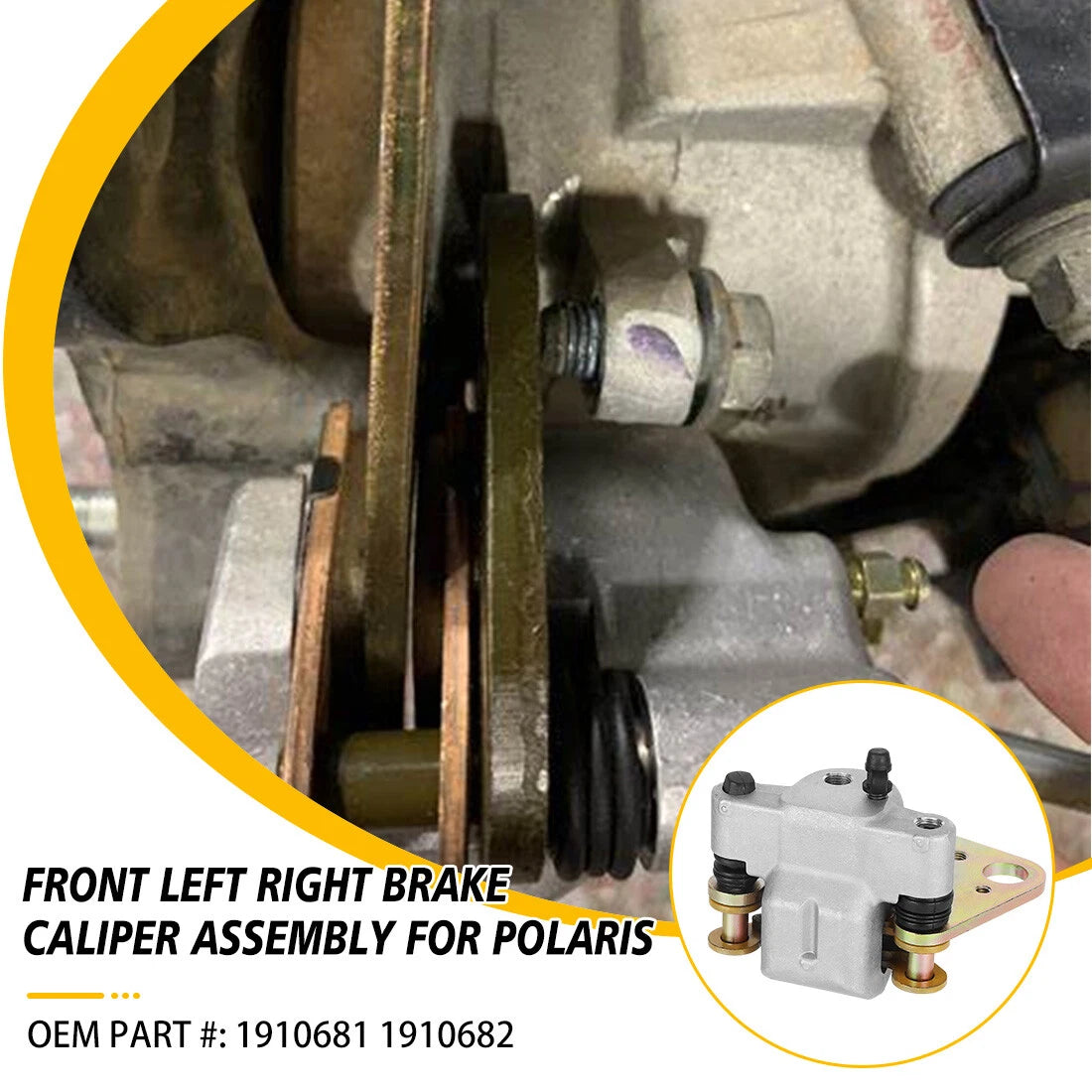 Front Brake Calipers & Pads for Polaris Sportsman 700 (2002–2004) 1910681 1910682