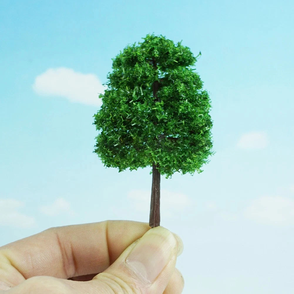 50pcs HO Scale Plastic Trees for DIY Landscape Projects