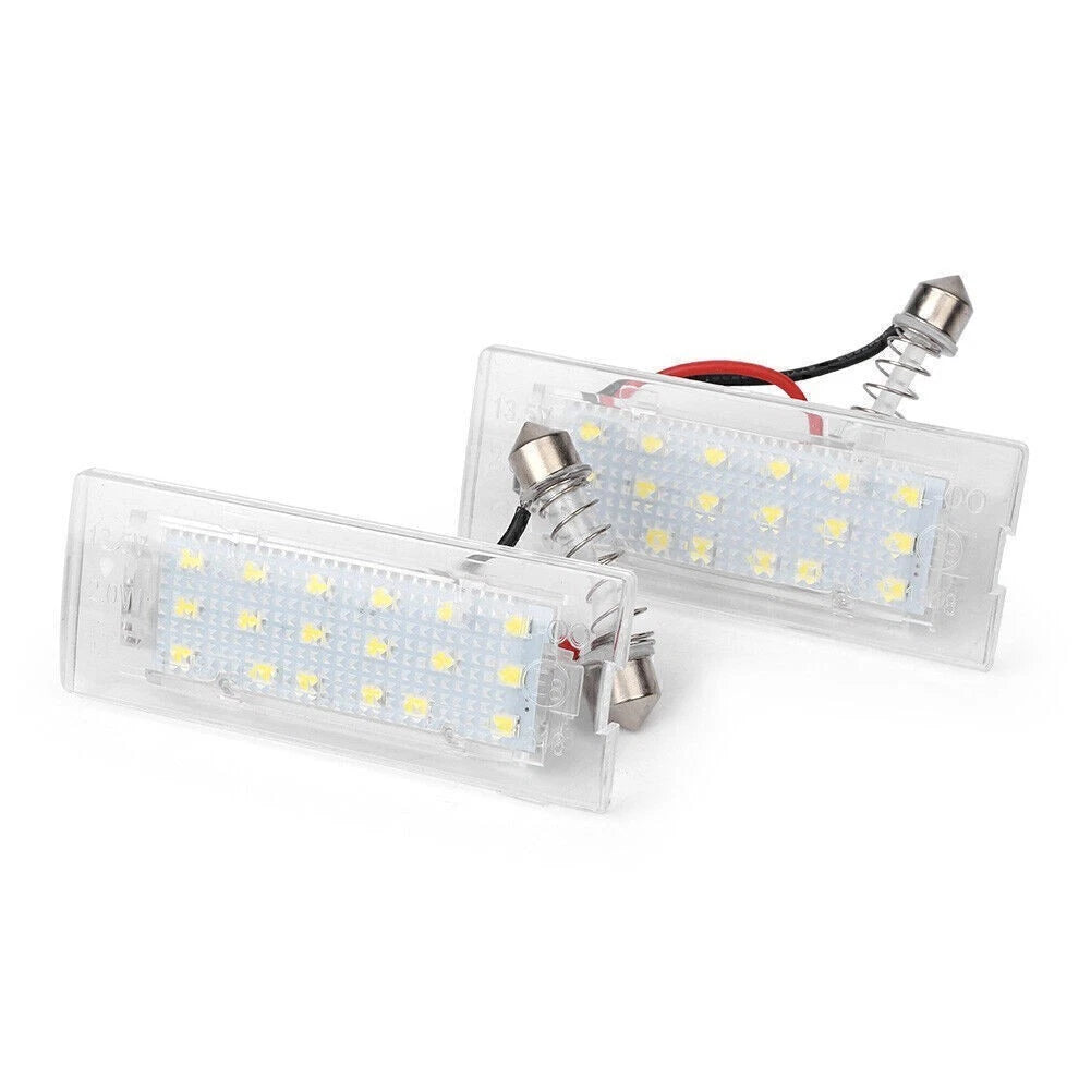 2X Error Free LED License Plate Lights for BMW X5 E53 X3 E83 (2003–2009)