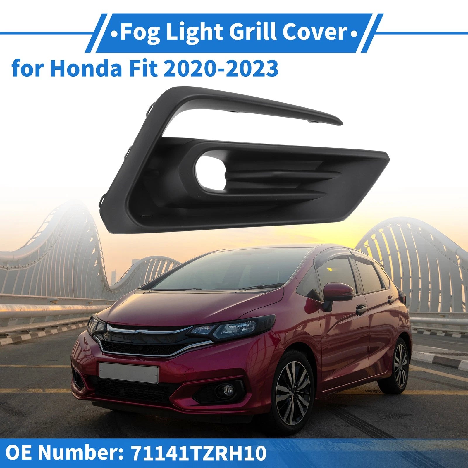 Front Right Fog Light Grill Replacement for Honda Fit (2020–2023)