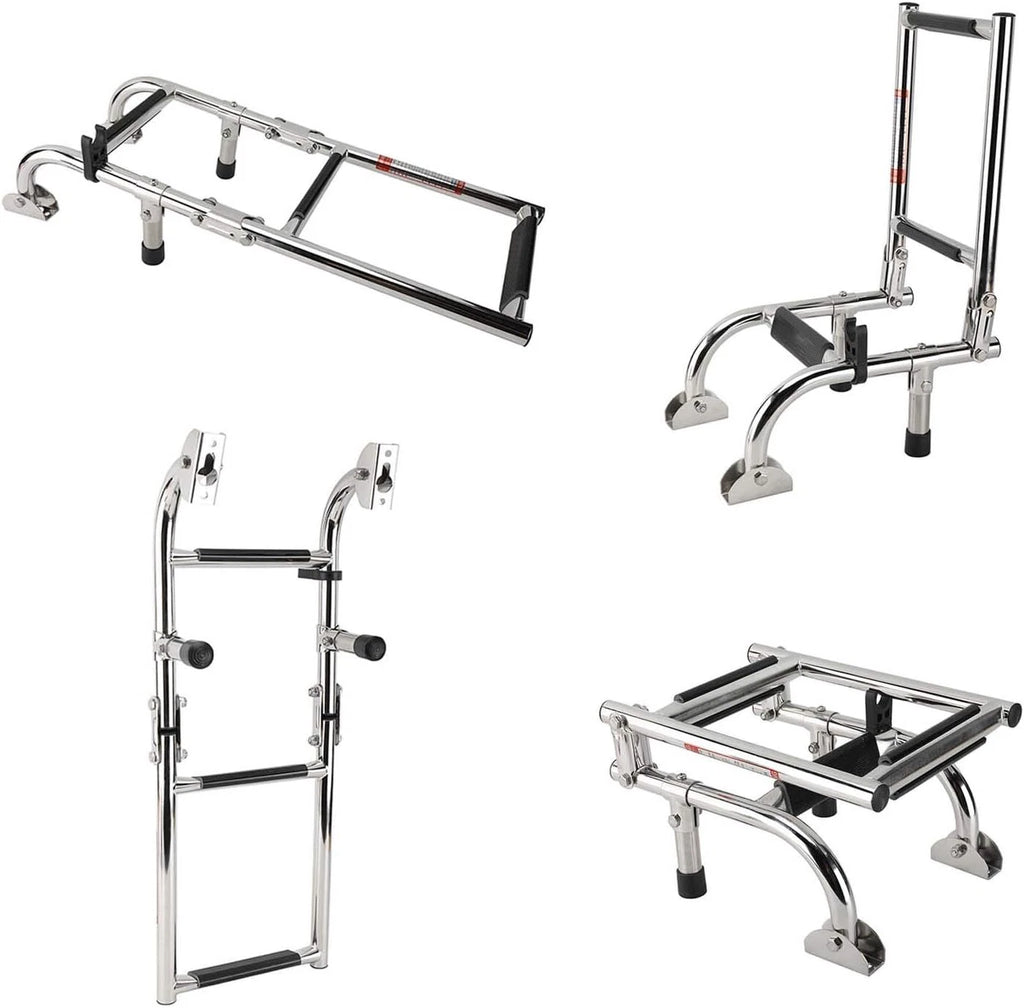 3 Step Stainless Steel Boat Ladder for Pontoon
