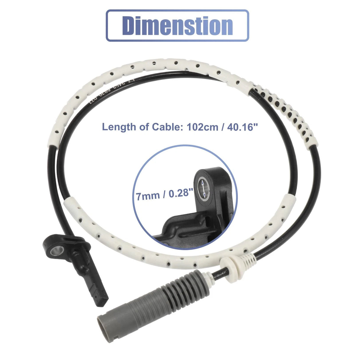 ABS Wheel Speed Sensor Rear Left Right Replacement for BMW 328i (2012–2013)