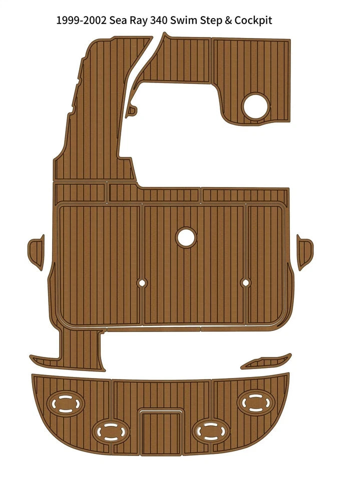 EVA Pad Foam Teak Deck Flooring for Sea Ray 340 Sundancer (2000)