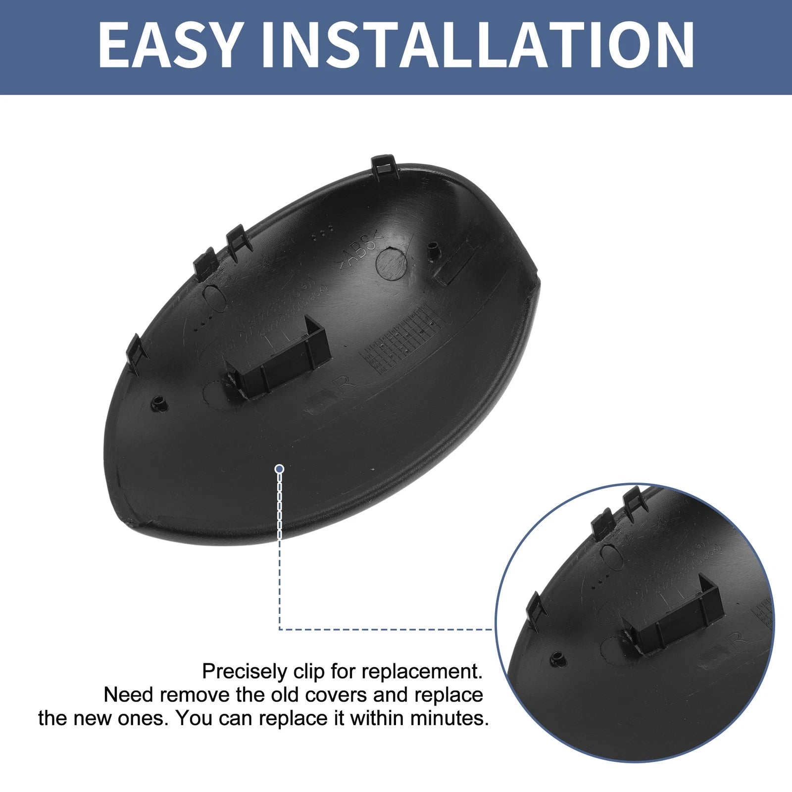 Right Passenger Side Mirror Cover Cap for Citroen C2 (2003–2009)