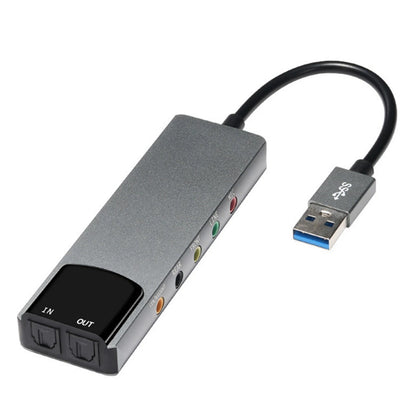 USB Sound Card 5.1 Channel External Audio Card SPDIF Optical