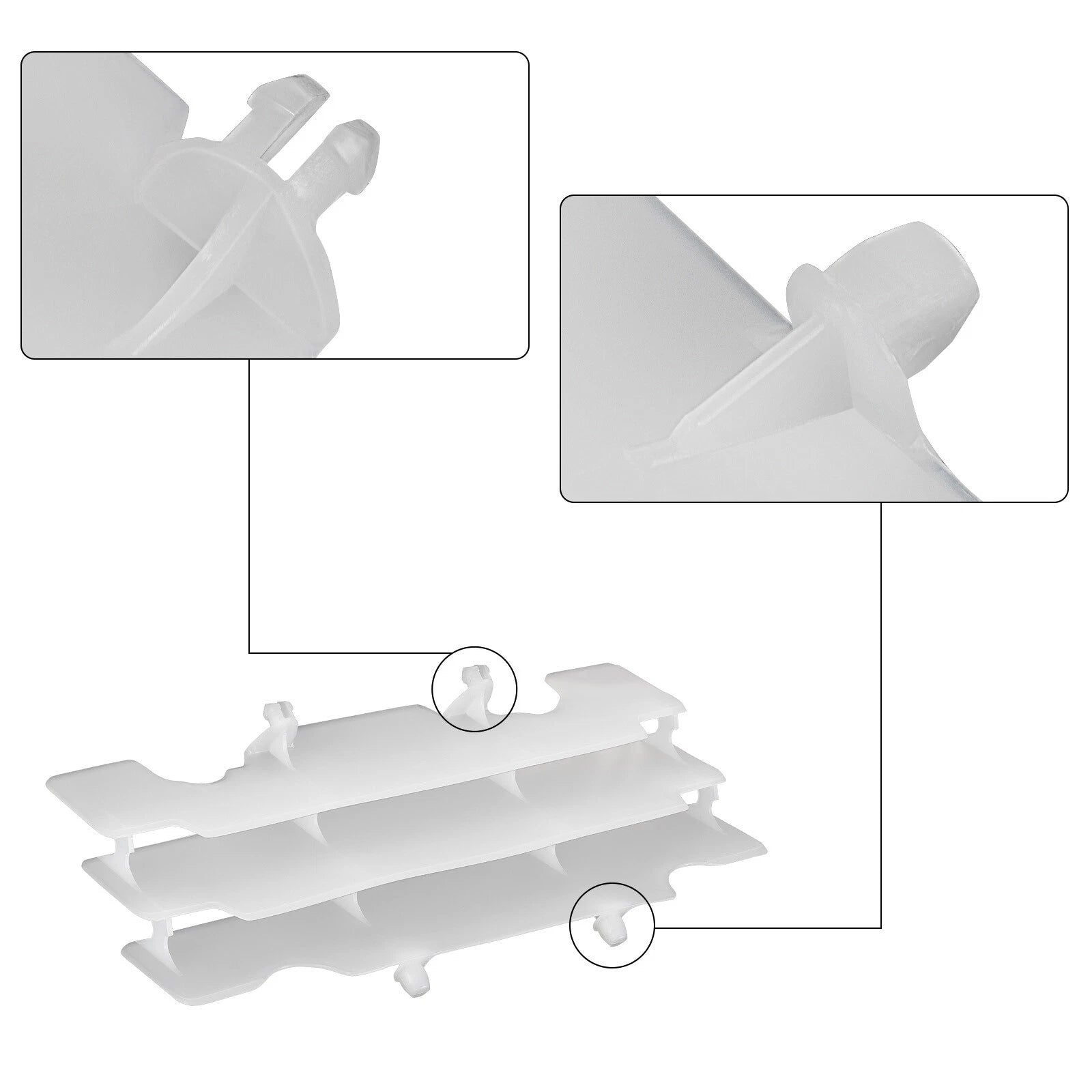 Radiator Grille Fin for Honda CR125 (1992–1997) Left-Right Side Louver