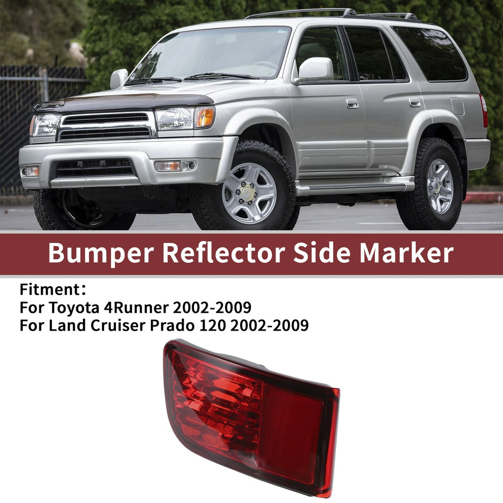 Rear Left Side Marker Bumper Reflector for Toyota 4Runner (2003–2009)