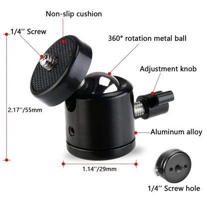 Smooth Movement Ball Head for DSLR Camera