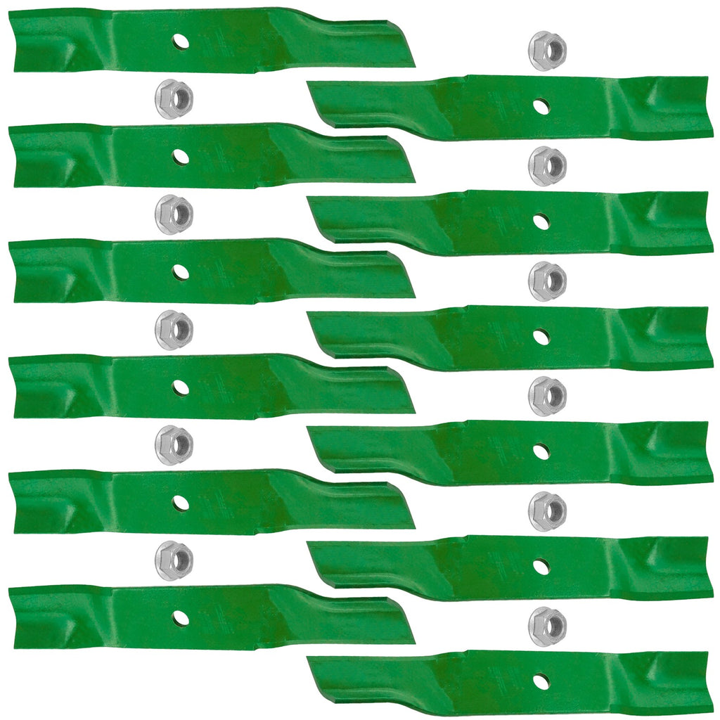 Mower Deck Blade Replacement with Nuts for Cub Cadet LZ54 M54 (2005–2015)