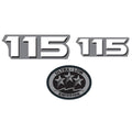115 HP Horsepower Label Decal for Yamaha Outboard Engine Cover