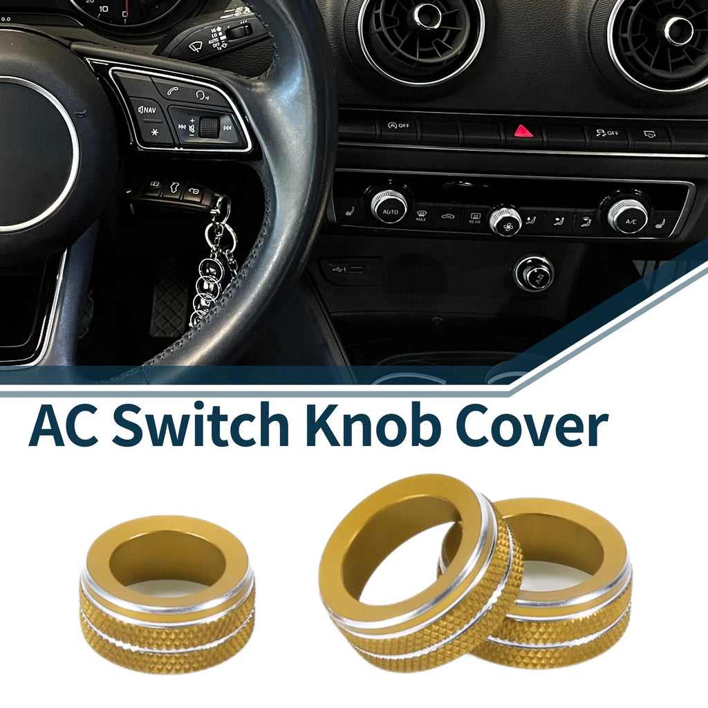 AC Climate Heater Switch Knob Cover Ring for Audi A3 8V (2014–2020)